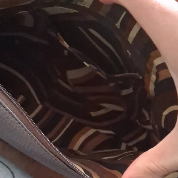 Brighton Dark Brown Leather Hobo Bag - Picture 7 of 12